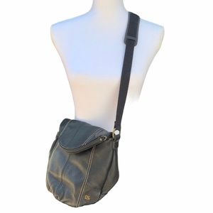 The Sak Black Leather Crossbody Bag VGUC